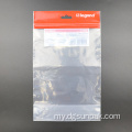 Clear Recyclable zip အိတ်များချိတ်ဆွဲထားသောချိတ်နှင့်ချိတ်ဆွဲထားသည်